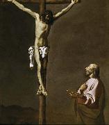Francisco de Zurbaran, Saint Luke as a painter, before Christ on the Cross